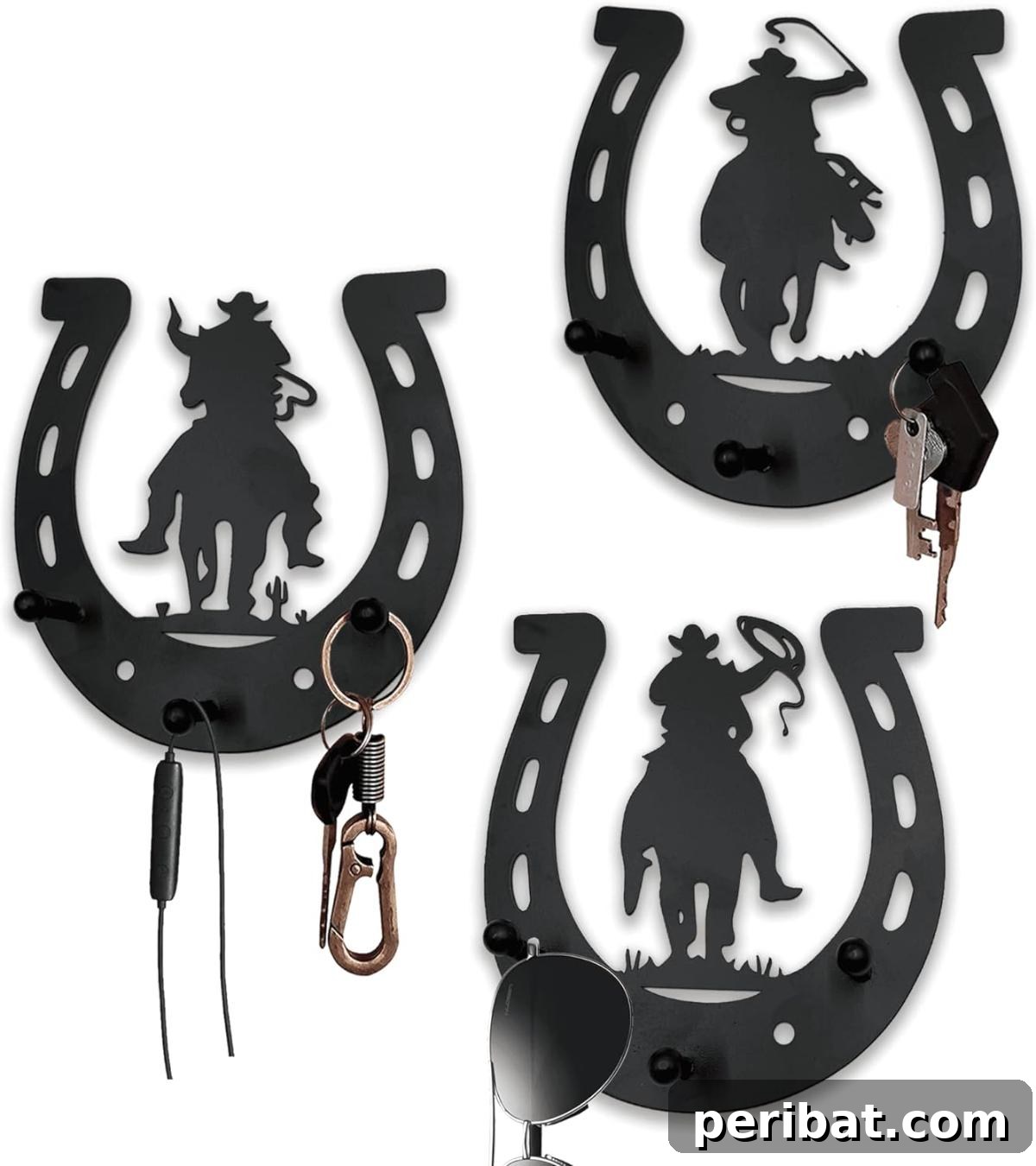 47 Clever DIY Key Holder and Organizer Projects 9 Metal Horseshoe Key Holders