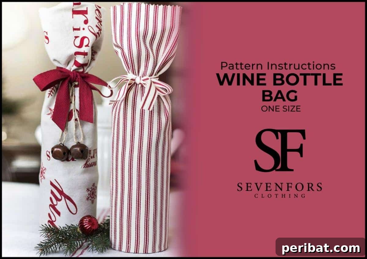 22 Creative DIY Wine Gift Bags 19 Wine Bottle Canvas Bag Sewing Pattern poster - modern, practical, and durable.