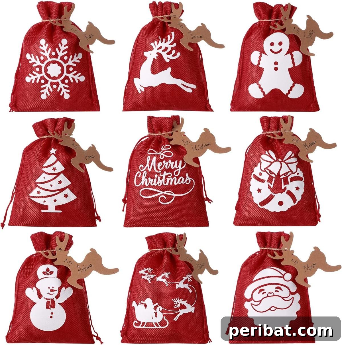 22 Creative DIY Wine Gift Bags 21 Shappy 18 Pcs Burlap Pouches Candy Bag with Tag - rustic charm for festive occasions.