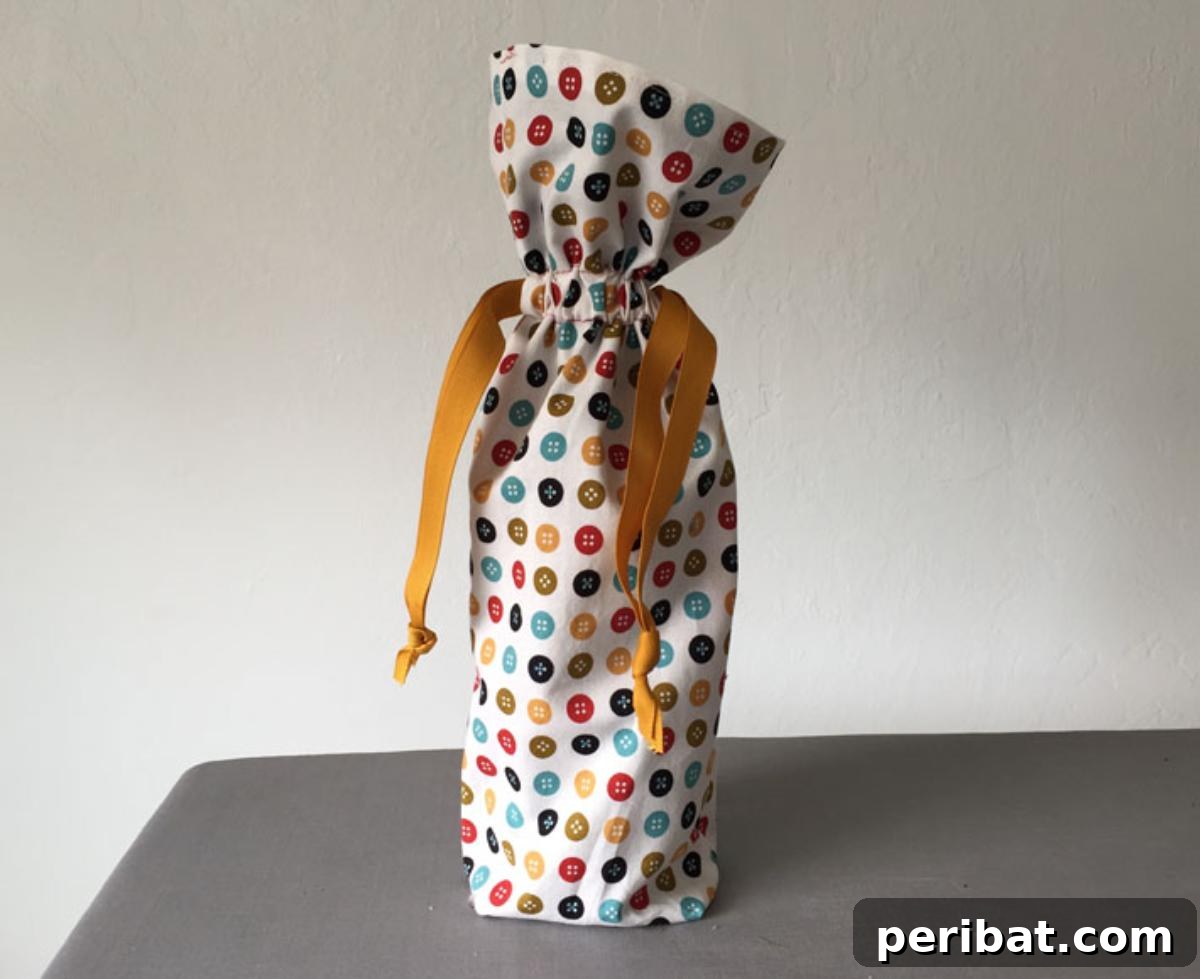 22 Creative DIY Wine Gift Bags 6 Reusable Drawstring Wine Bag in Minutes - simple, stylish, and eco-friendly.