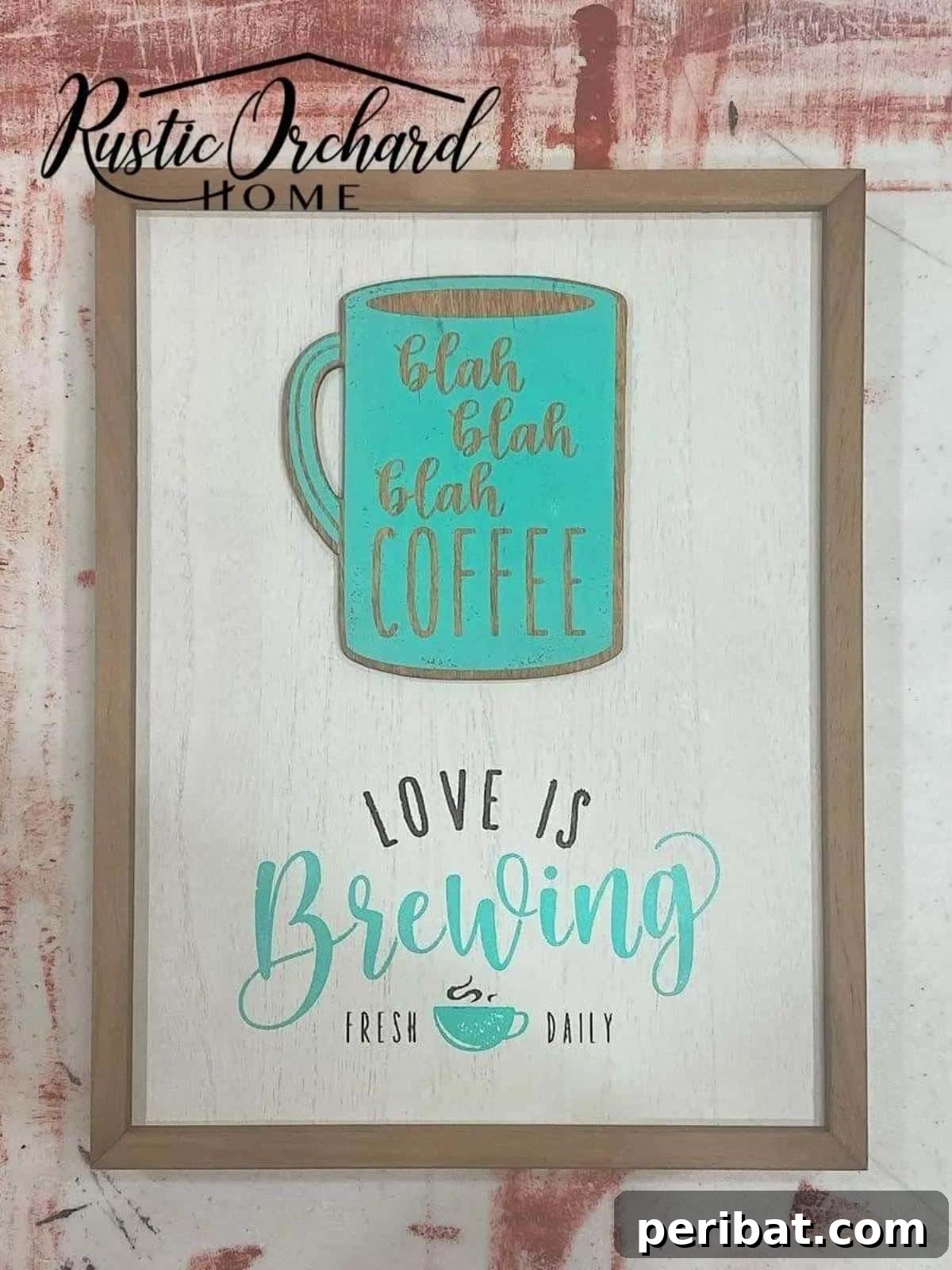 21 Homemade Coffee Nook Signs to Personalize Your Kitchen 3 Easy DIY Coffee Sign showcasing a minimalist design with a heartfelt message.
