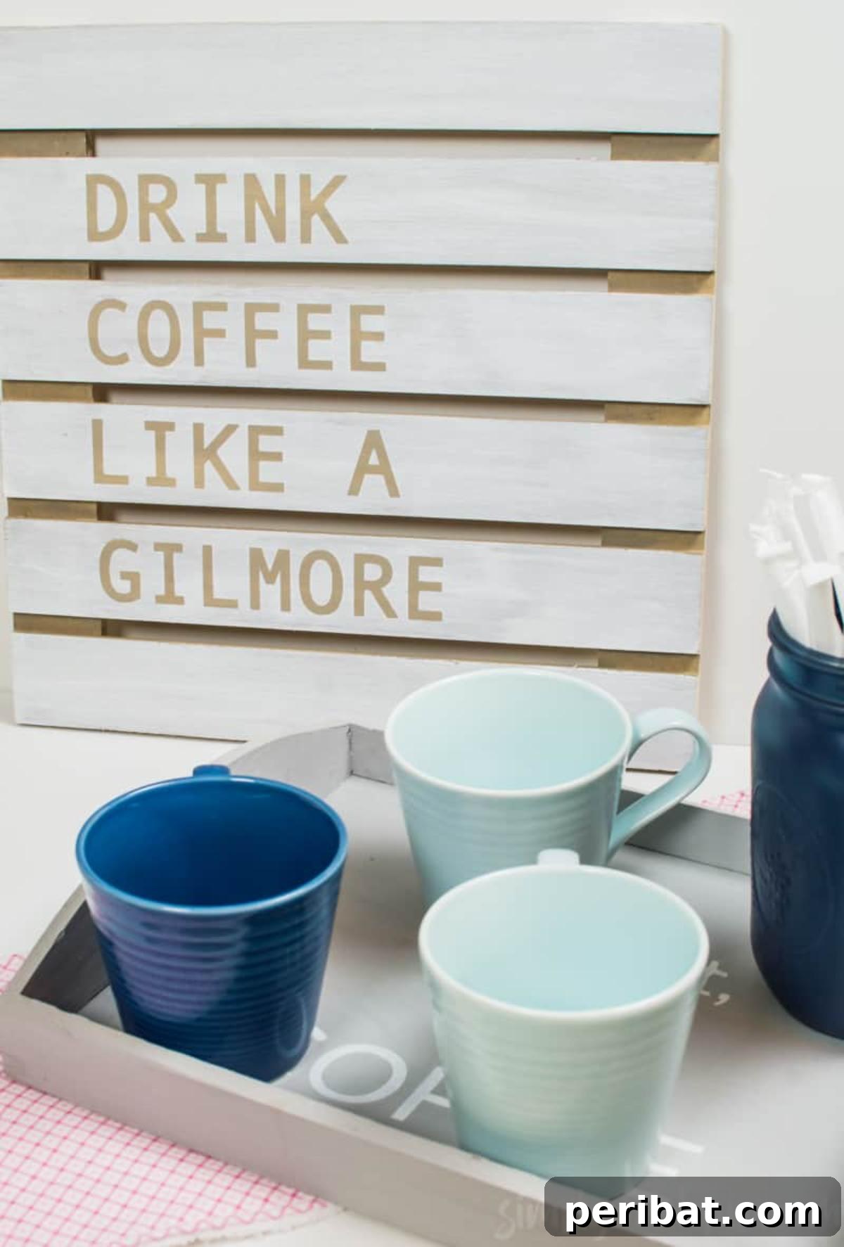 21 Homemade Coffee Nook Signs to Personalize Your Kitchen 8 DIY Gilmore Girls Coffee Sign, perfect for fans of the iconic TV show.