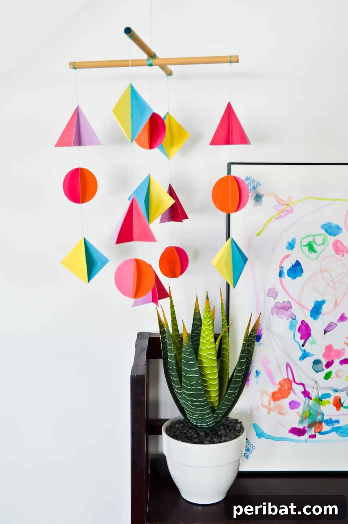 DIY Geometric Baby Mobile