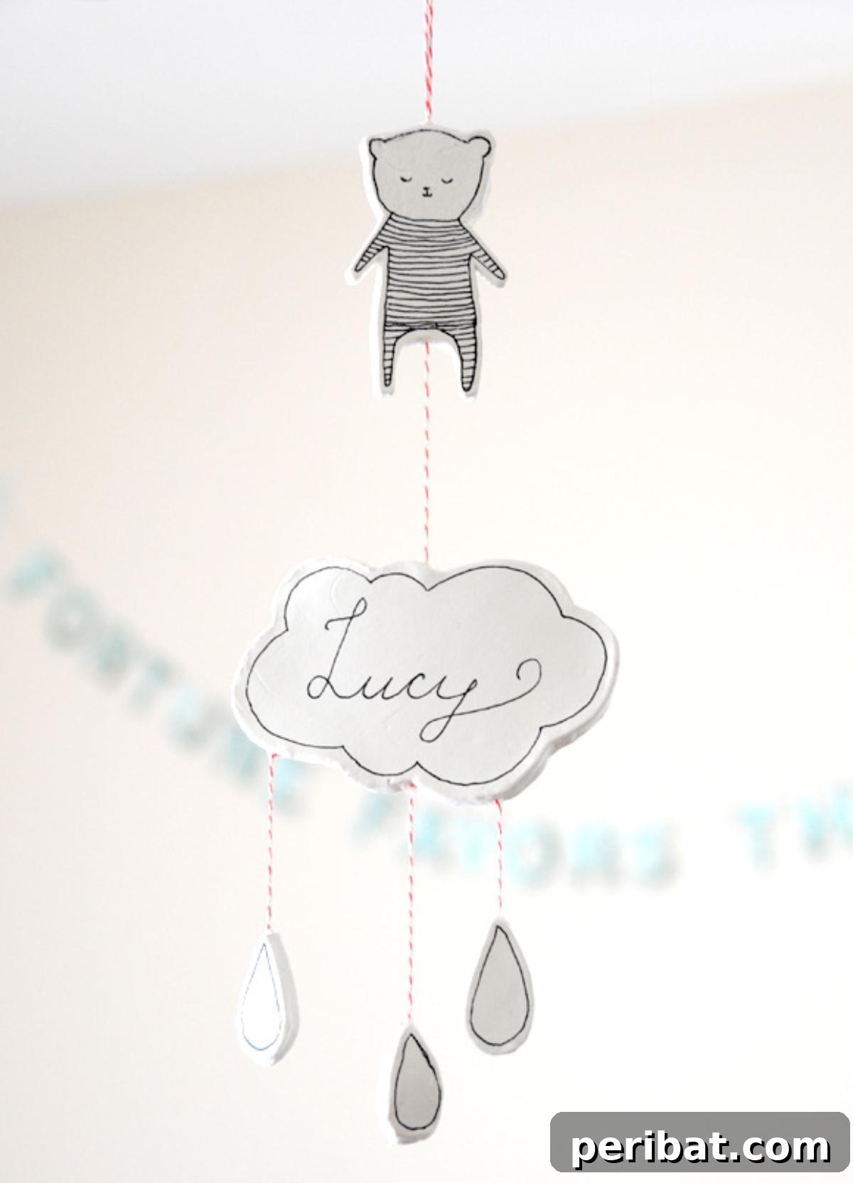 DIY Clay Nursery Mobile 