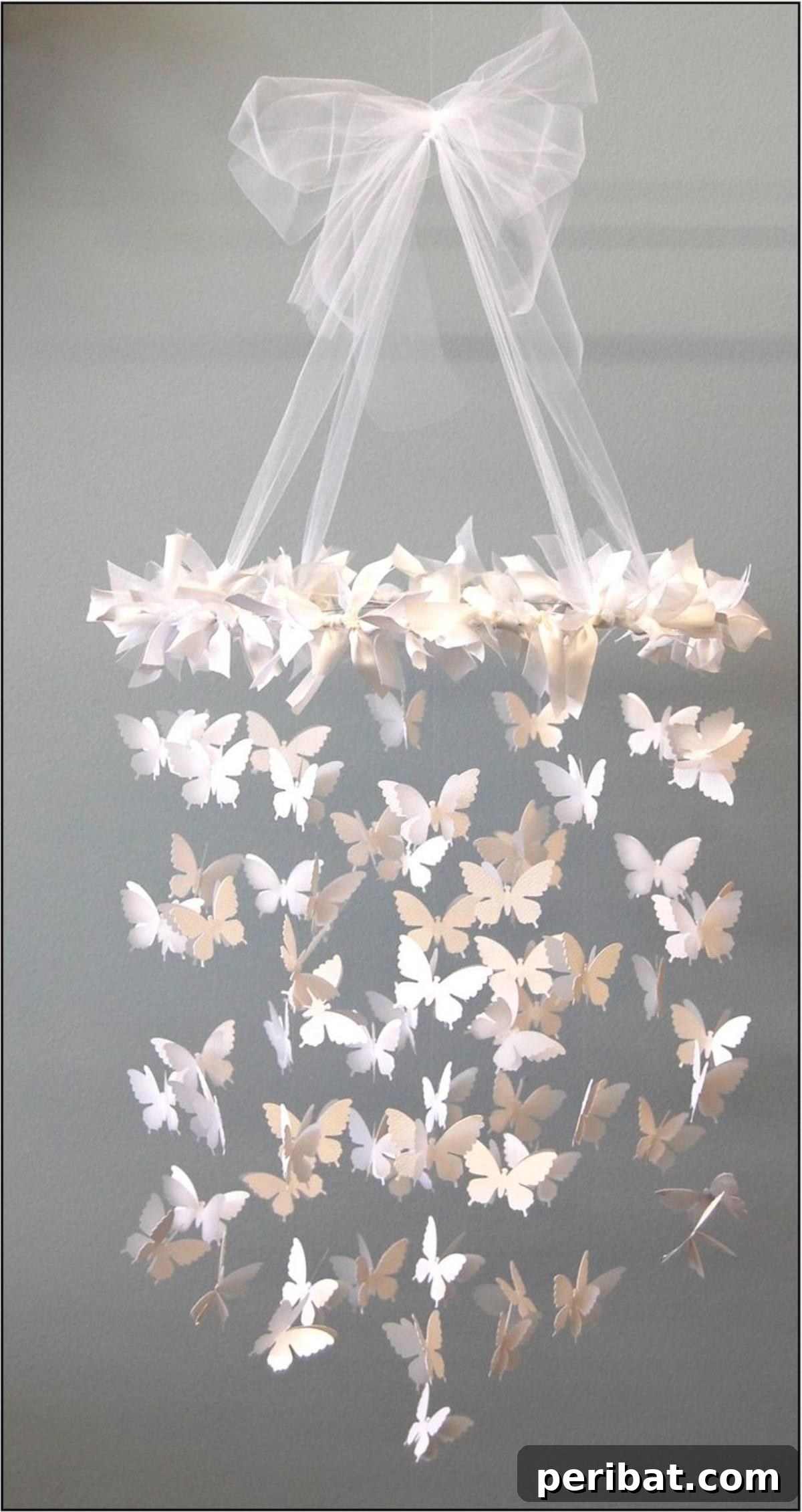 DIY Swarming Butterfly Chandelier