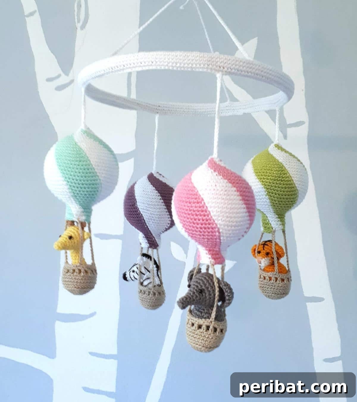 Hot Air Balloon Baby Mobile Crochet