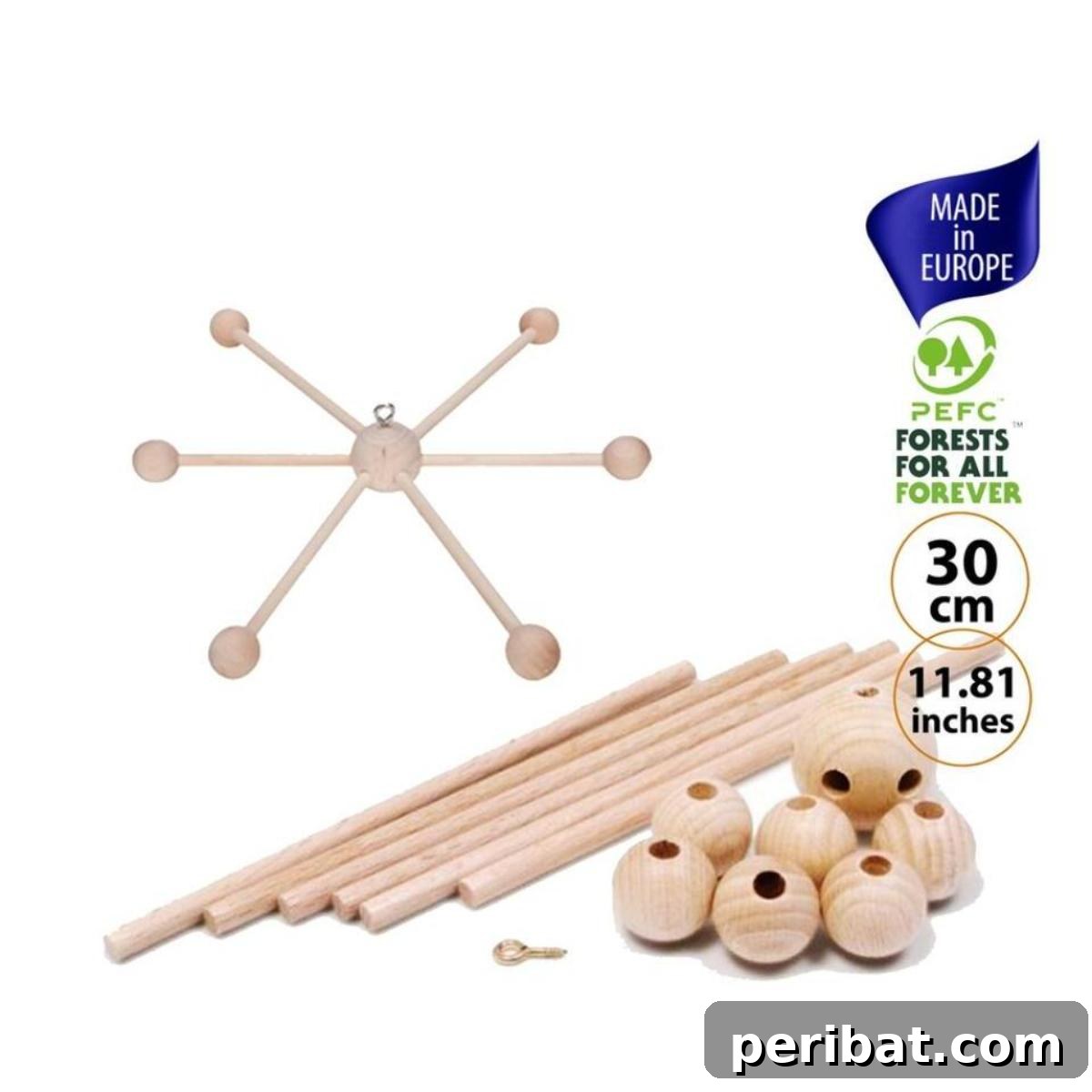 DIY Baby Wooden Mobile Kit