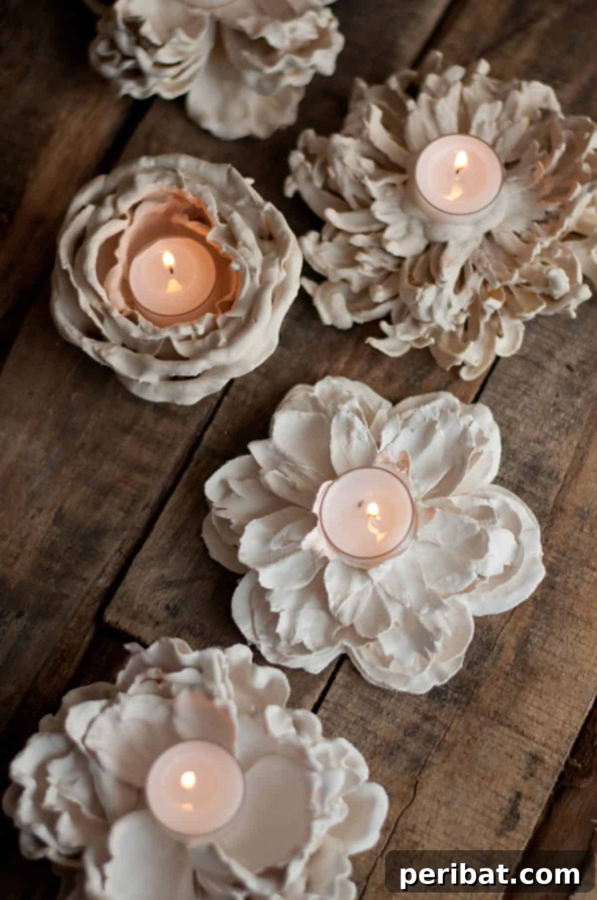 50 Creative DIY Candle Holders: Functional Art for Every Home 14 DIY Plaster of Paris Flowers Votives