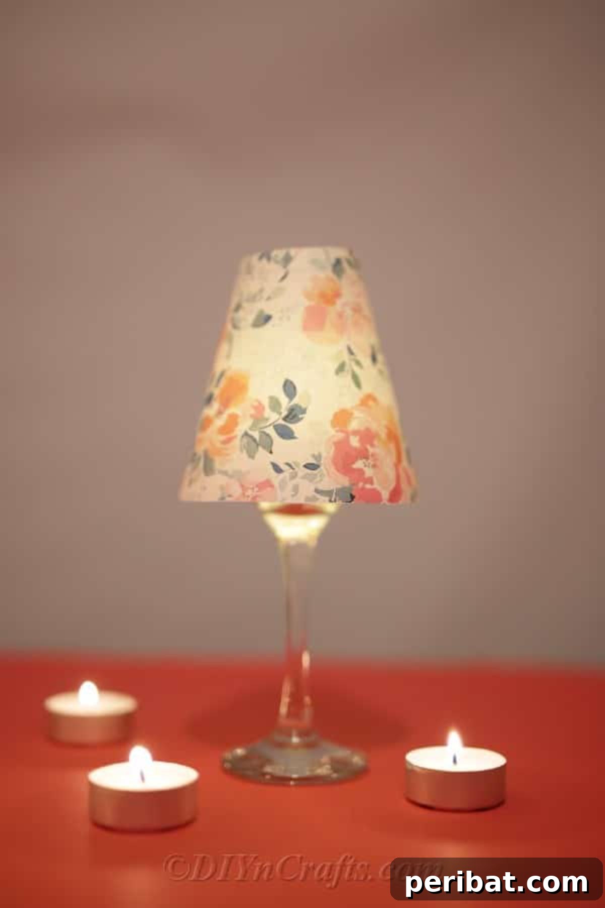 50 Creative DIY Candle Holders: Functional Art for Every Home 3 DIY Wine Glass Lantern Tealight Candle Holder