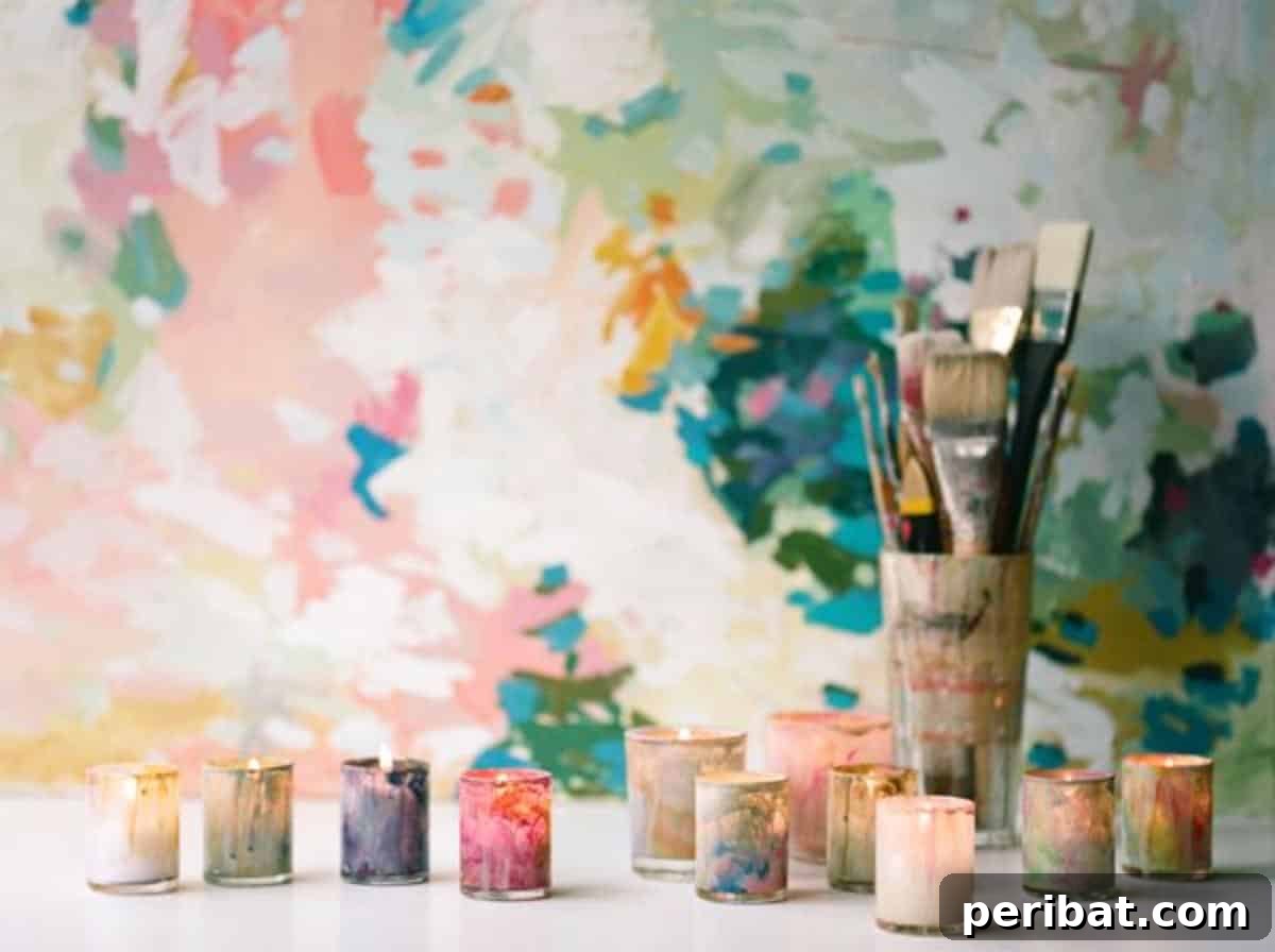 50 Creative DIY Candle Holders: Functional Art for Every Home 21 DIY Painted Votives