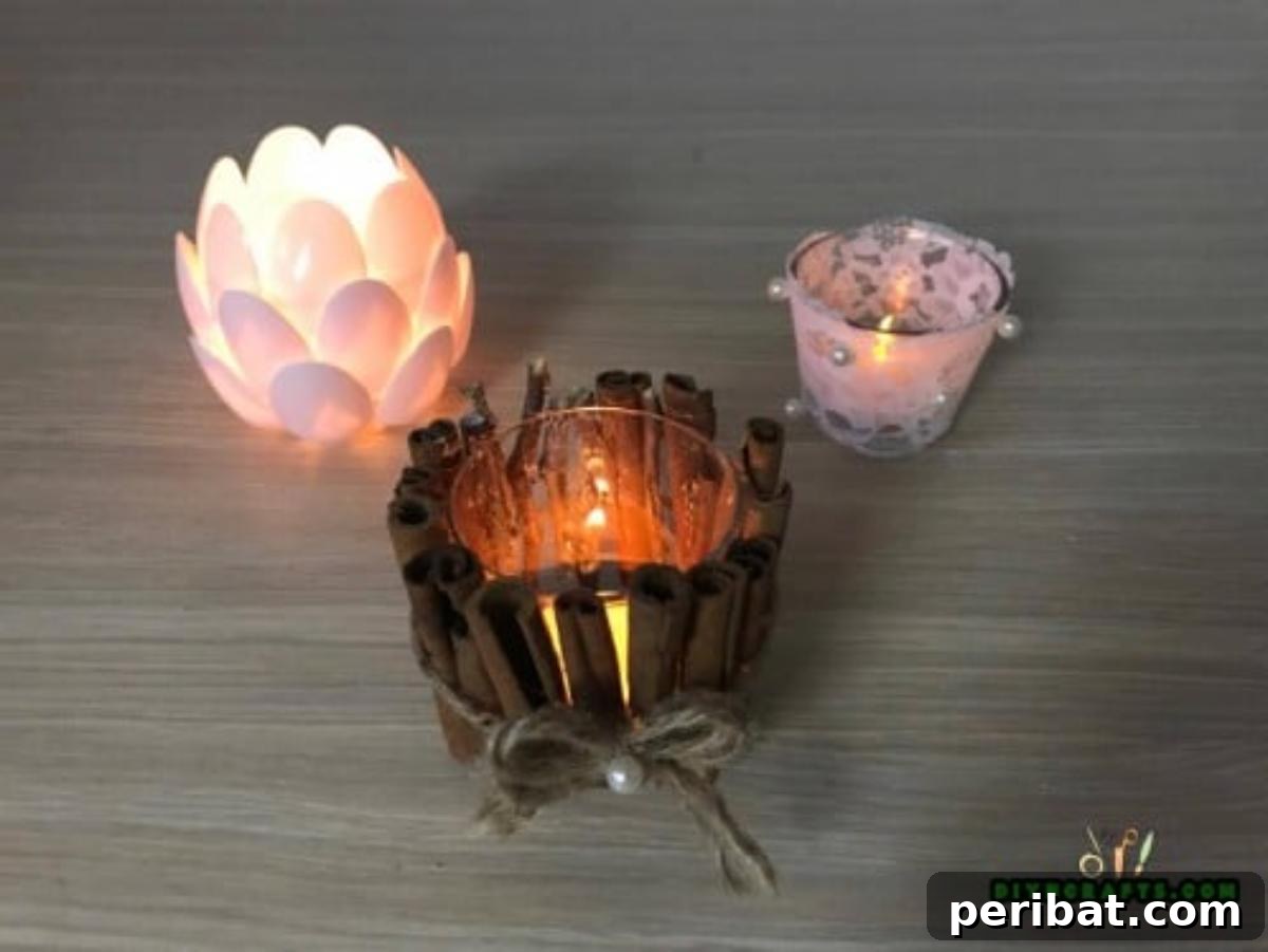 50 Creative DIY Candle Holders: Functional Art for Every Home 4 3 Beautiful Candle Holders From Simple Supplies