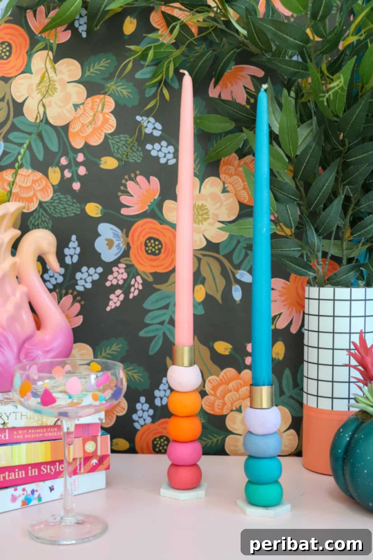 50 Creative DIY Candle Holders: Functional Art for Every Home 31 DIY Ombre Taper Candle Holders
