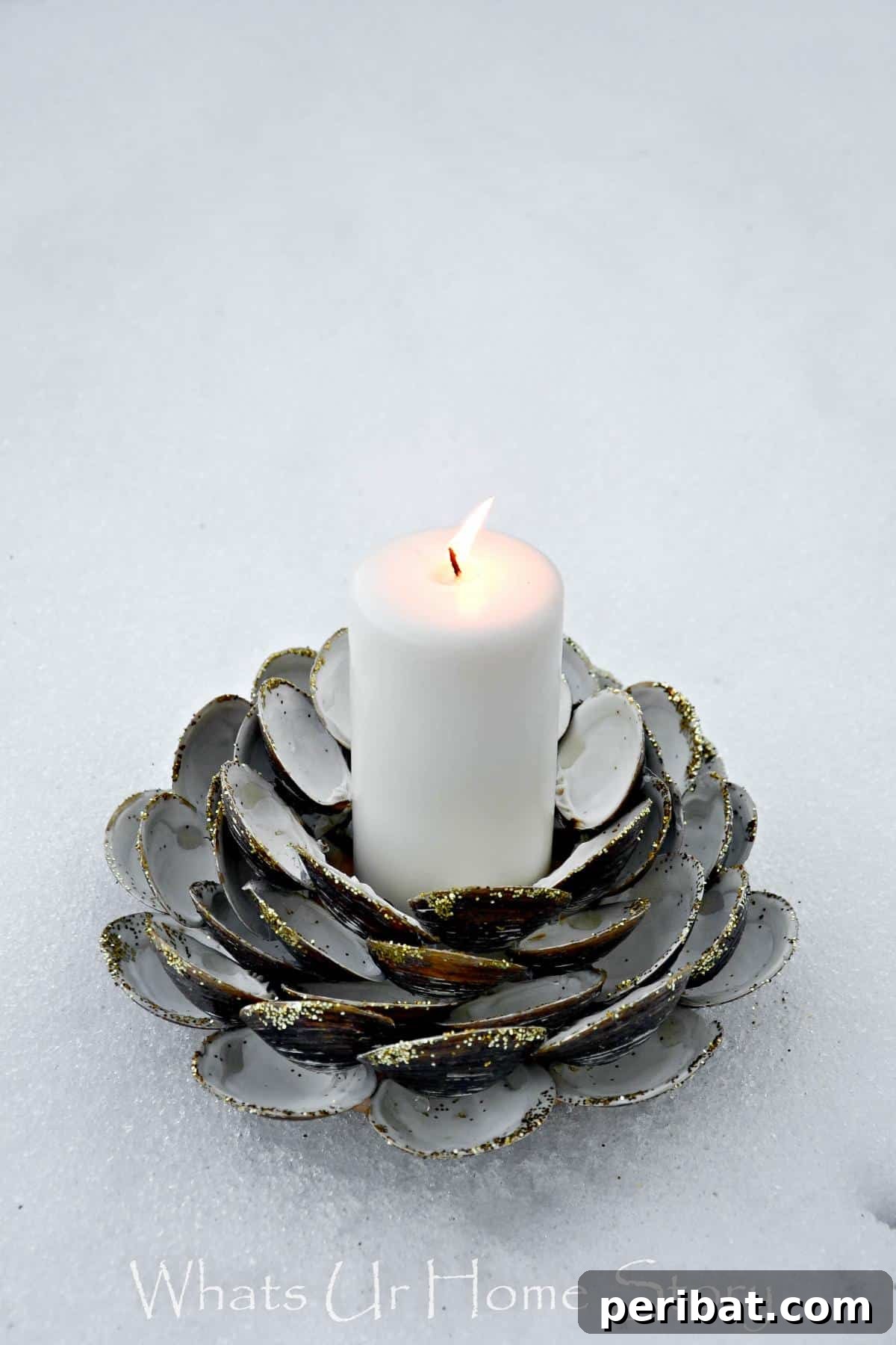 50 Creative DIY Candle Holders: Functional Art for Every Home 37 DIY Seashell Candle Holder