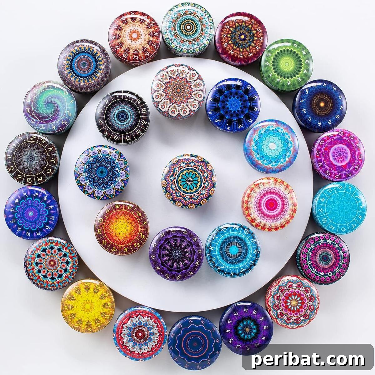 50 Creative DIY Candle Holders: Functional Art for Every Home 48 Ahyiyou DIY Zodiac Round Candle Containers With Lids Tins