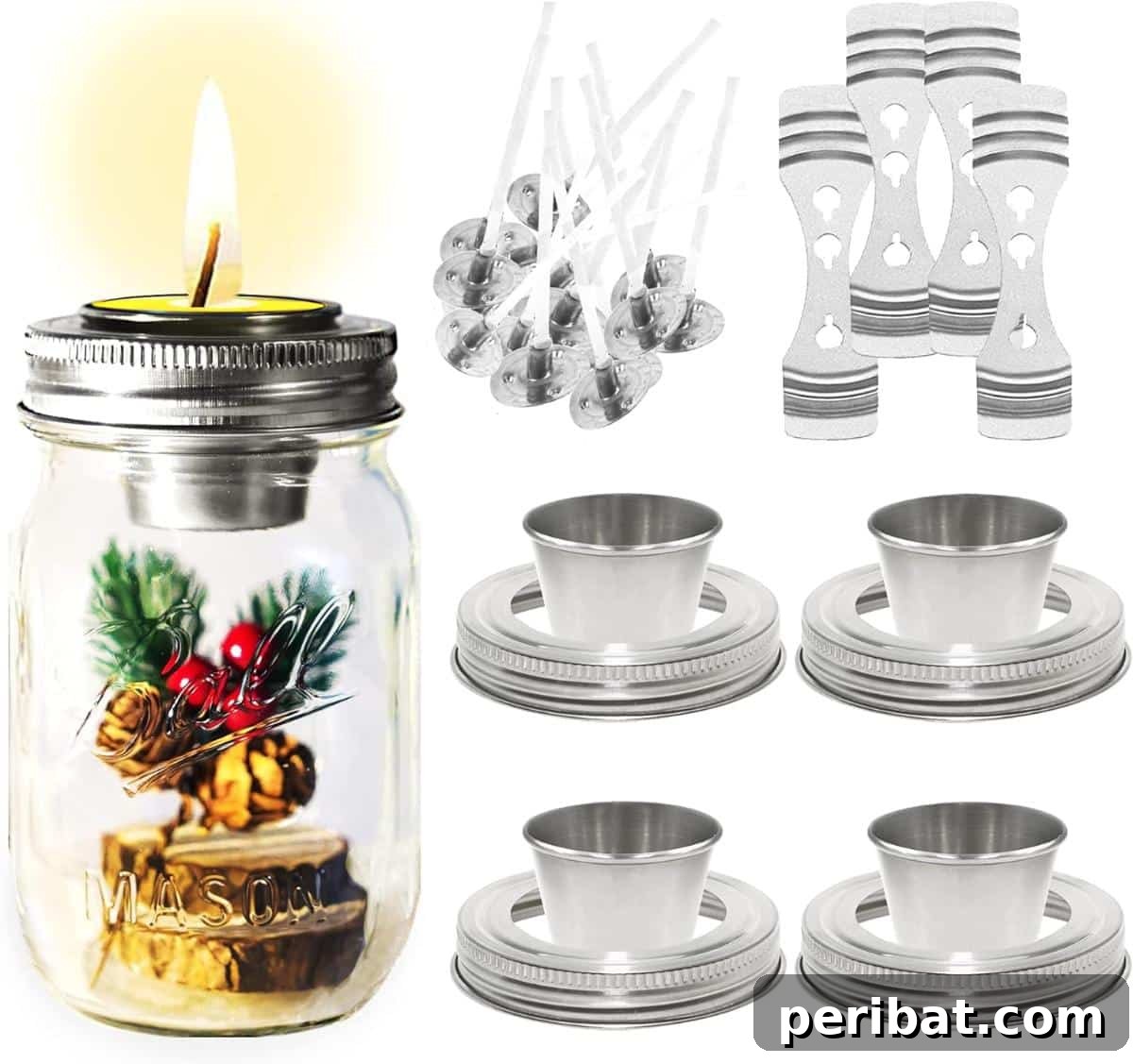 50 Creative DIY Candle Holders: Functional Art for Every Home 52 Mason Jar Candle Holder Making Kit