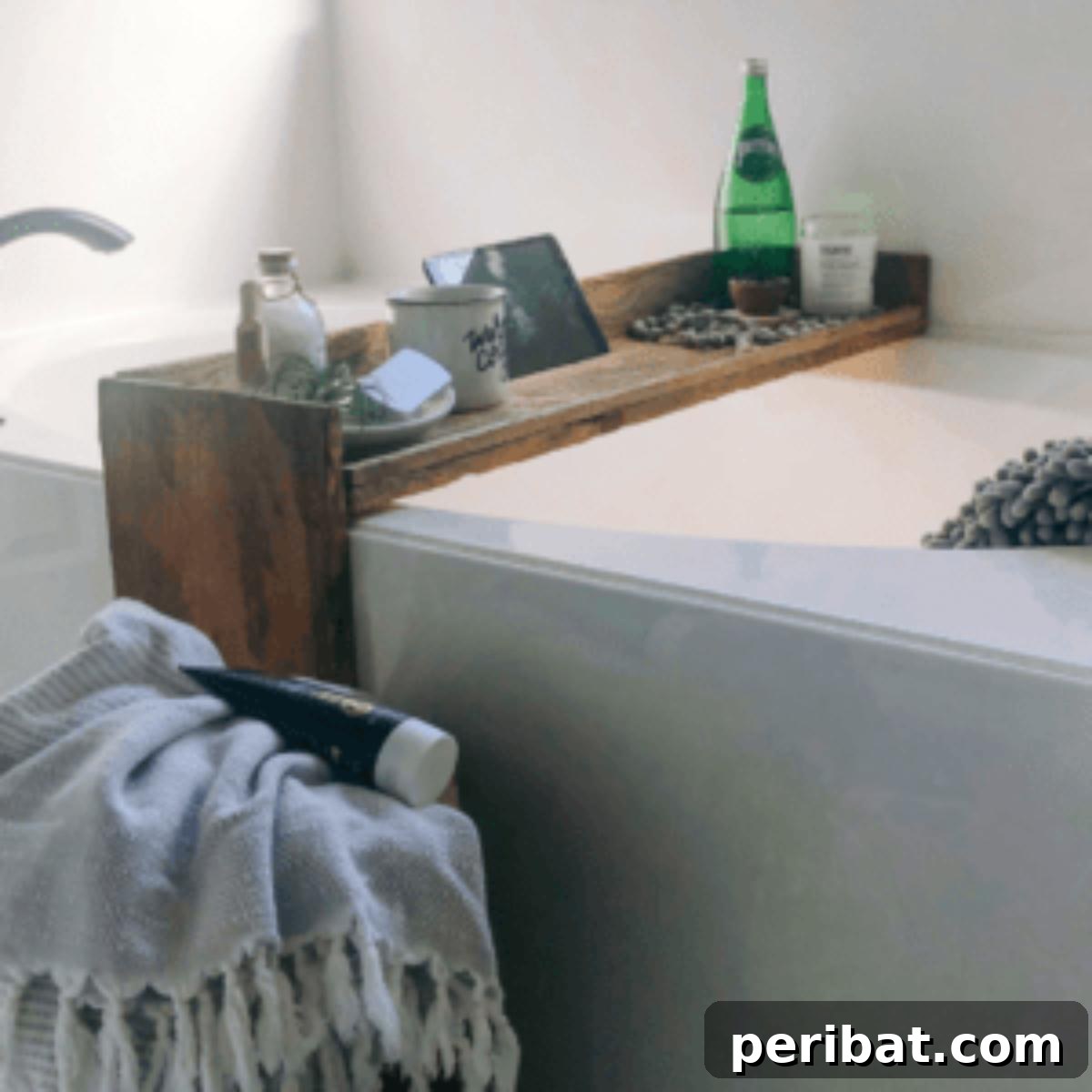 Crafted Bath Trays: Practical Elegance for Your Soak 21 Bathtub Shelf DIY & Bathtub Pillow