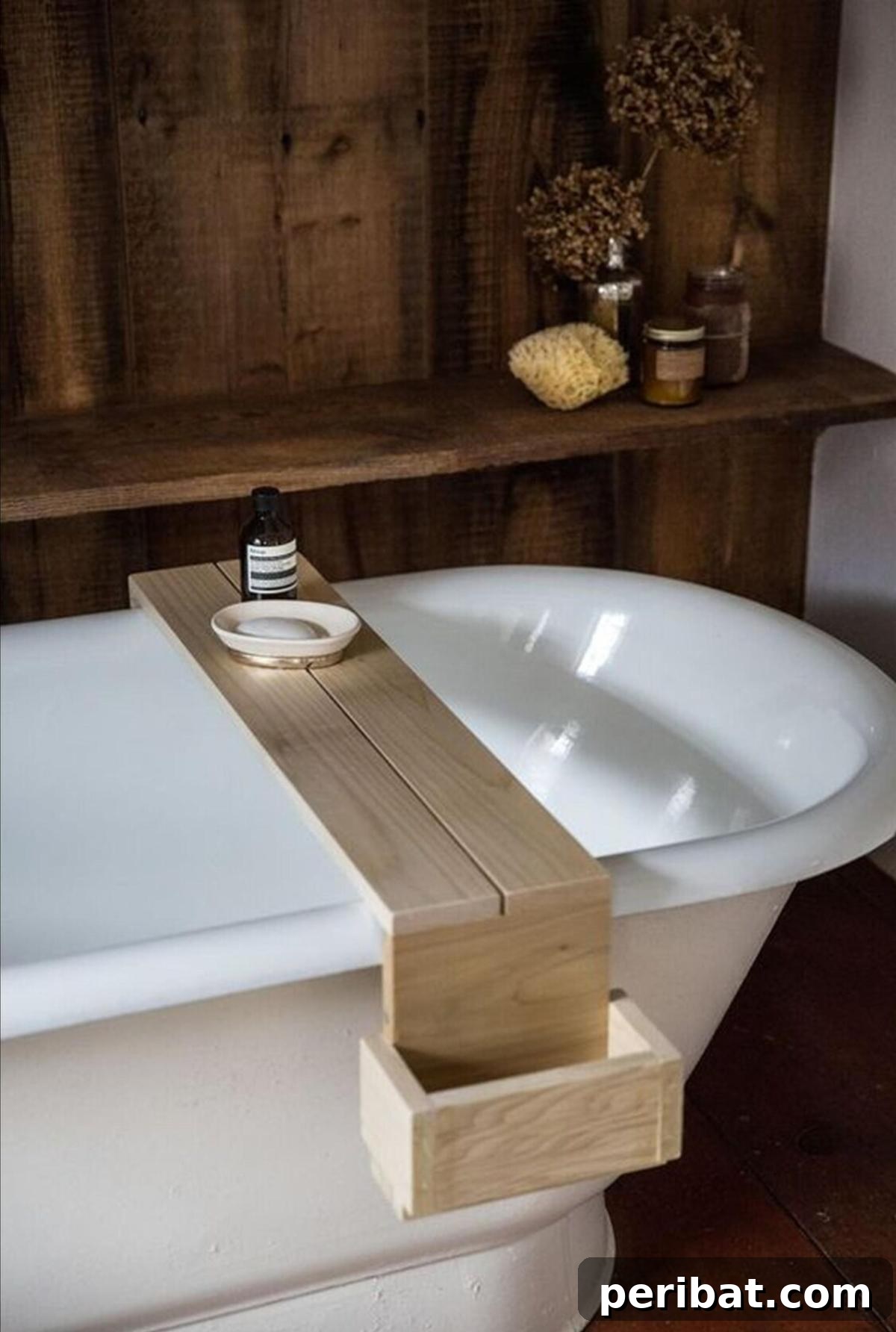 Crafted Bath Trays: Practical Elegance for Your Soak 38 Bath Tray