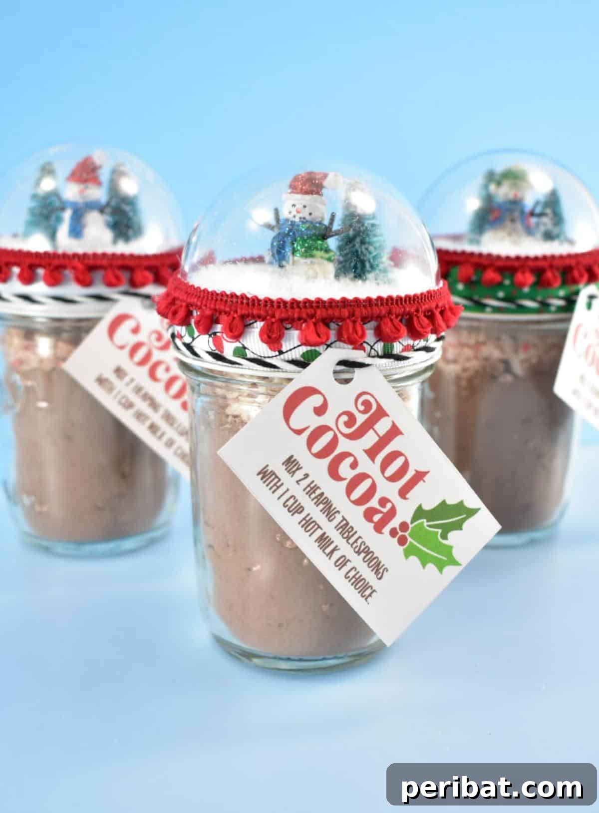 Craft Your Own Winter Wonderland: Snow Globe Projects & Kits 13 Hot Cocoa Recipe and Snow Globe Mason Jars