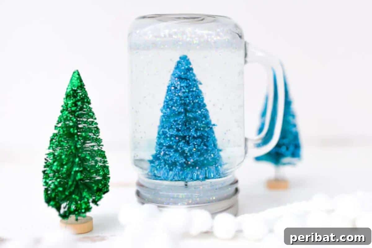 Craft Your Own Winter Wonderland: Snow Globe Projects & Kits 19 Glittery Mason Jar Snow Globes
