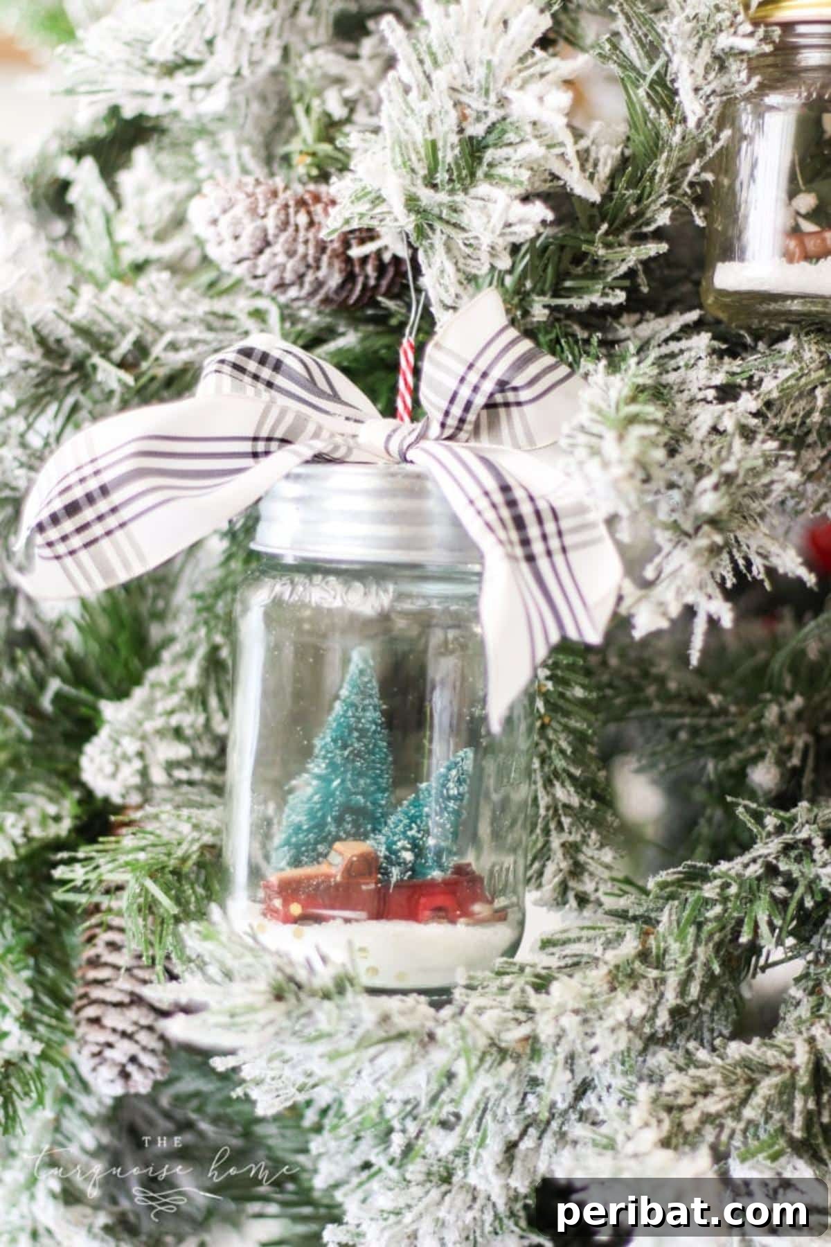 Craft Your Own Winter Wonderland: Snow Globe Projects & Kits 4 DIY Mason Jar “Snow Globe” Ornament