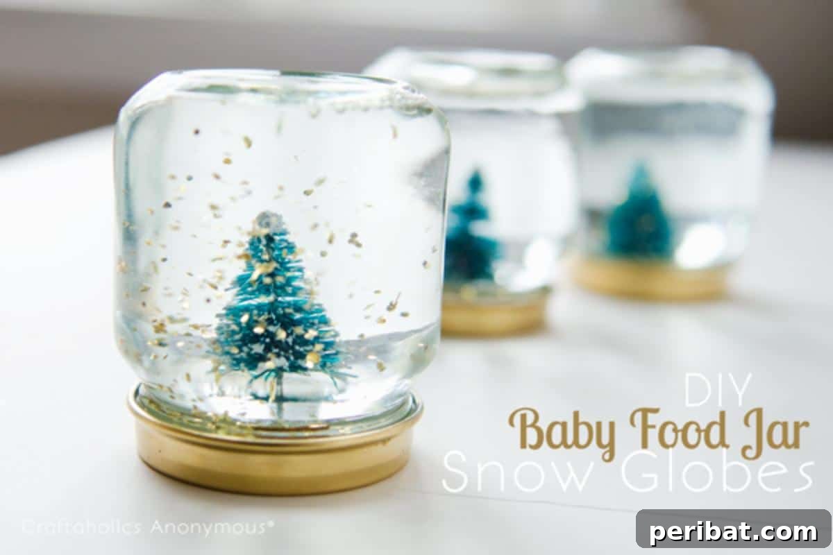 Craft Your Own Winter Wonderland: Snow Globe Projects & Kits 8 DIY Baby Food Jar Snow Globes