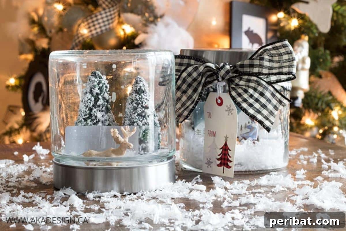 Craft Your Own Winter Wonderland: Snow Globe Projects & Kits 9 DIY Gift Card Snow Globes