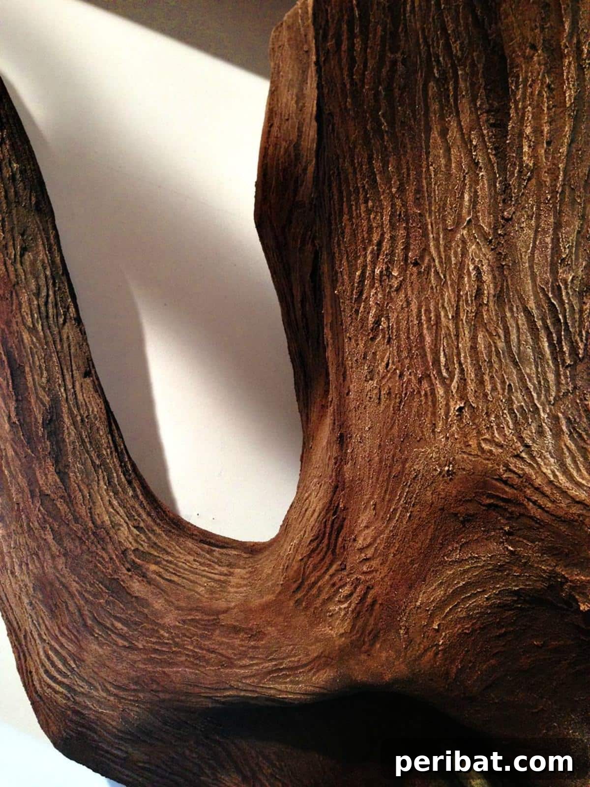 Dad Builds a Magical Indoor Tree, Turning Daughter's Bedroom Into a Dreamland 30 Bark texture achieved with dark ink washes and dry-brushing
