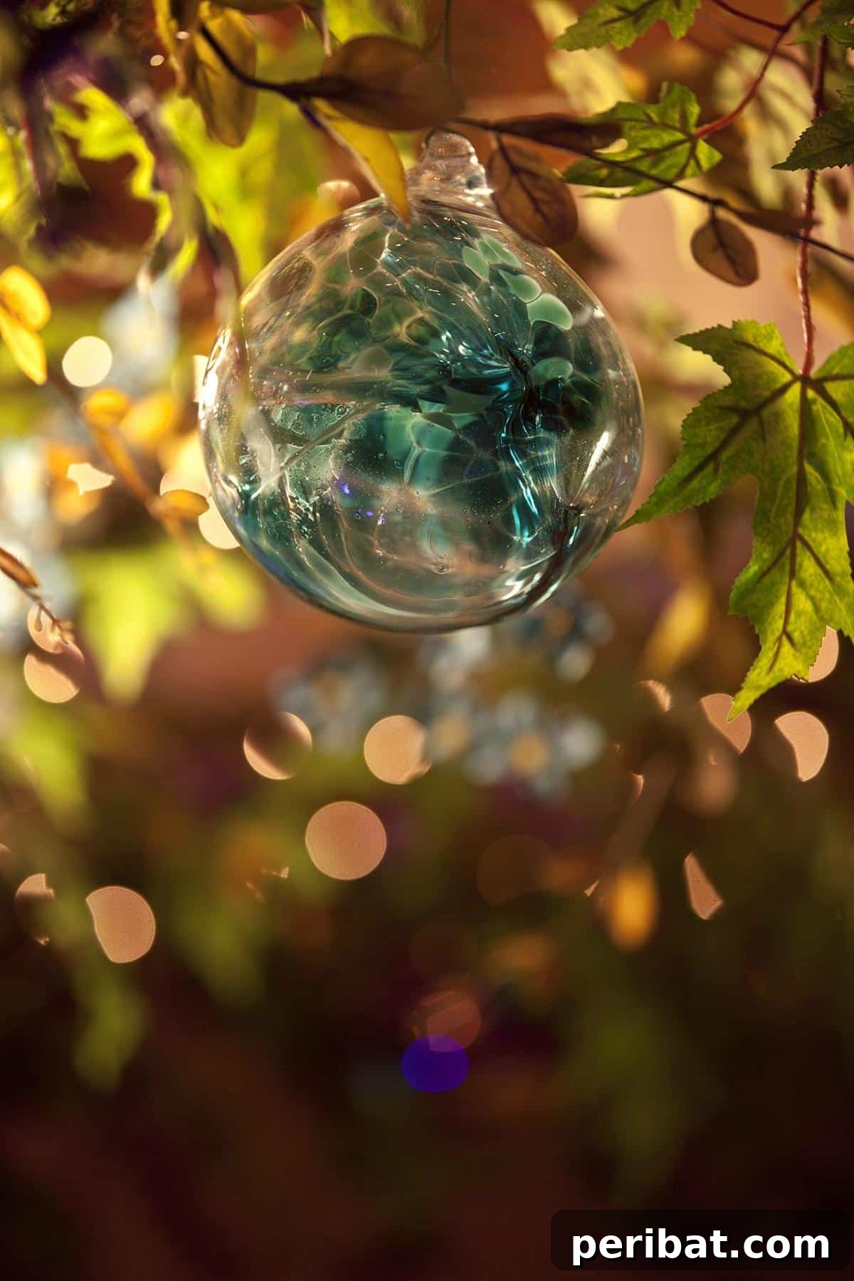 Dad Builds a Magical Indoor Tree, Turning Daughter's Bedroom Into a Dreamland 50 Hand-blown glass ornaments secured with heavy wire