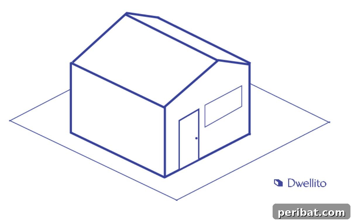 Unlock Your Potential: 42 Inspiring Backyard Studio Shed Designs 4 A charming and simple beginner-friendly DIY office shed plan, featuring clean lines and ample natural light.
