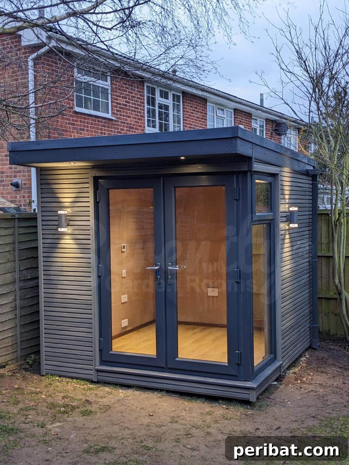Unlock Your Potential: 42 Inspiring Backyard Studio Shed Designs 43 A serene Canopy Garden Room, featuring an open design with a protective canopy, blending seamlessly with the surrounding garden.