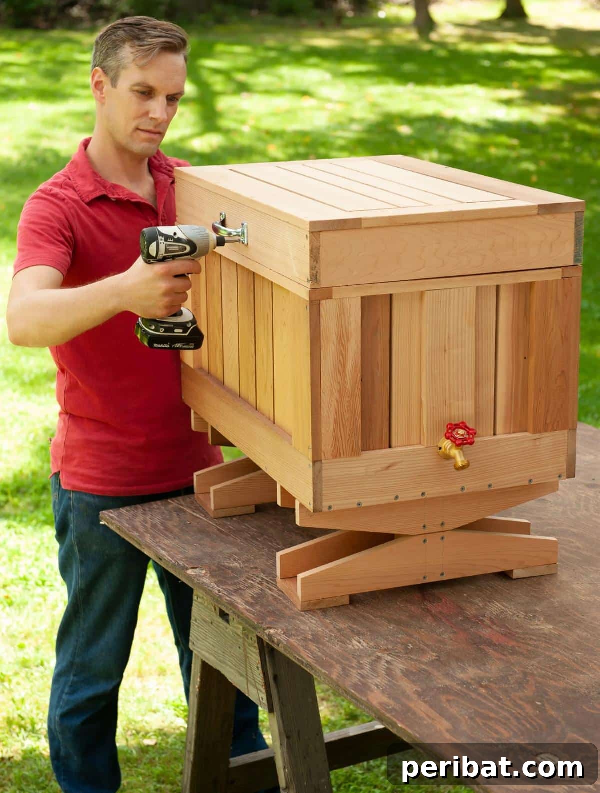 Homemade Patio Refreshment Stations 15 Wooden Cooler Ice Chest