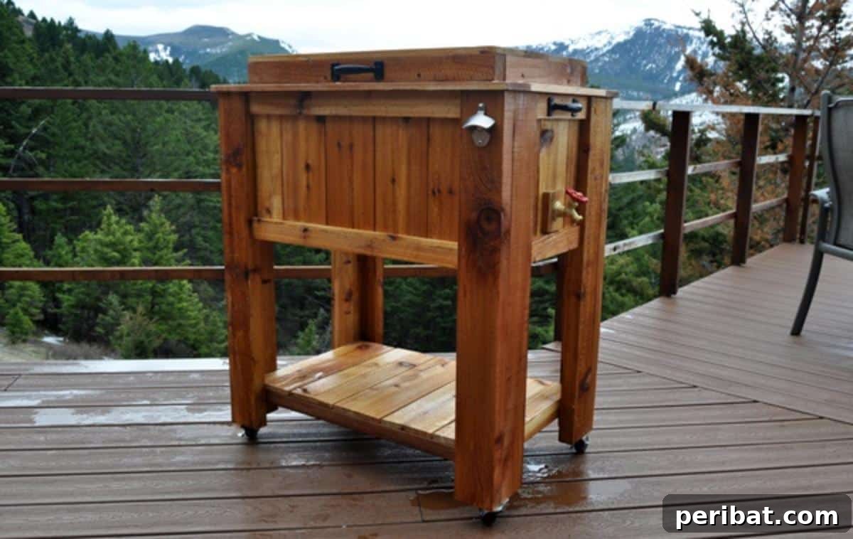 Homemade Patio Refreshment Stations 6 DIY Cooler Patio