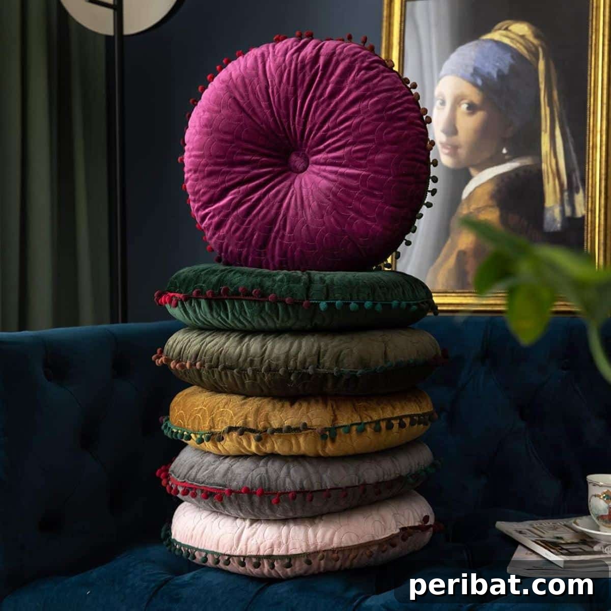 Pom Pom Round Chair Pads