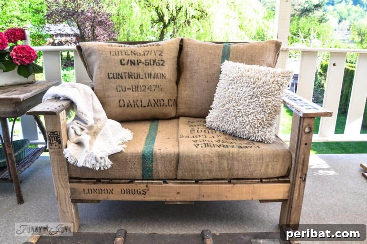 Craft Your Perfect Patio: 27 DIY Chair Designs for Cozy Outdoor Living 22 DIY Oversized Pallet Wood Chair