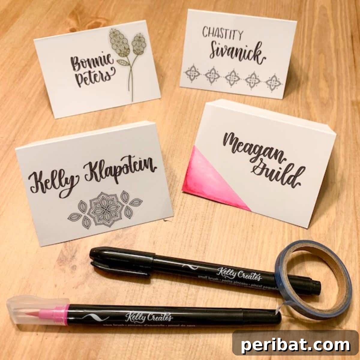 Quick & Easy DIY Table Place Cards. Showcases simple and rapidly craftable place cards, perfect for last-minute preparations or for beginners in DIY projects.
