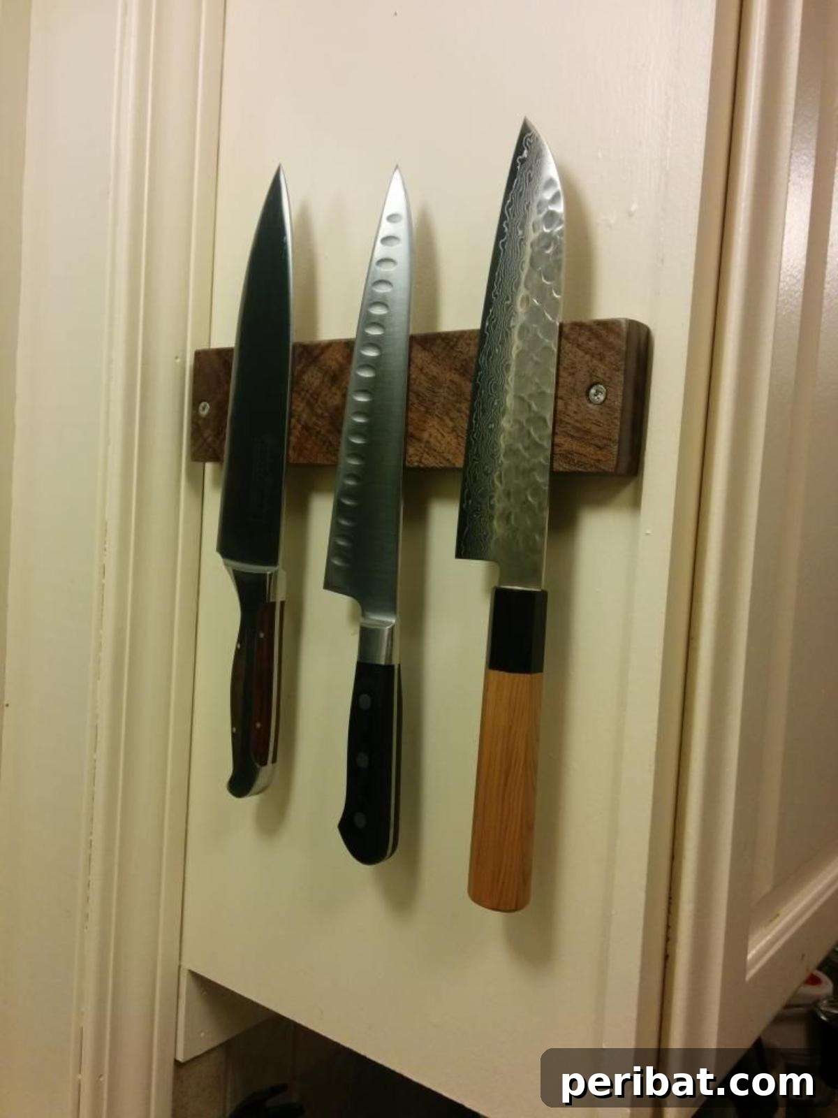 Elevate Your Knife Collection: 22 DIY Display Projects 5 DIY Magnetic Knife Rack in Walnut