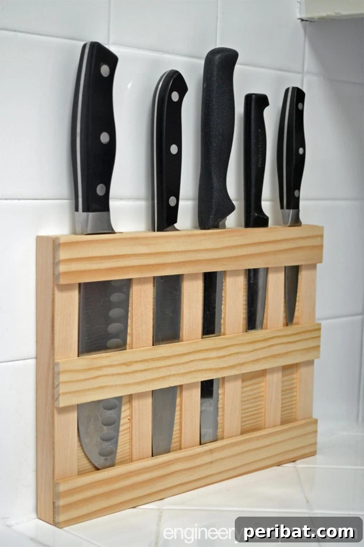 Elevate Your Knife Collection: 22 DIY Display Projects 8 DIY Knife Rack