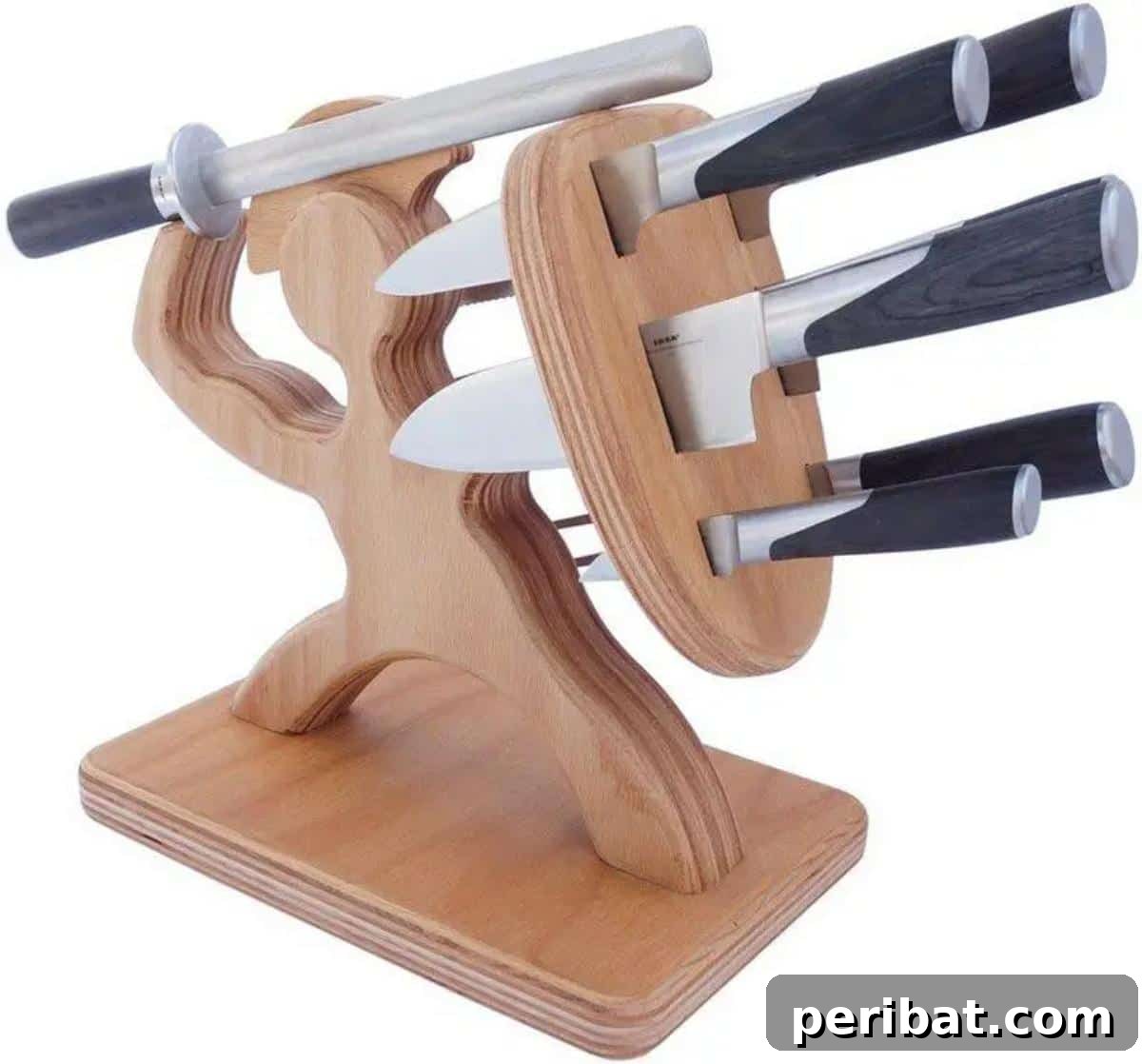 Elevate Your Knife Collection: 22 DIY Display Projects 9 DIY Knife Block