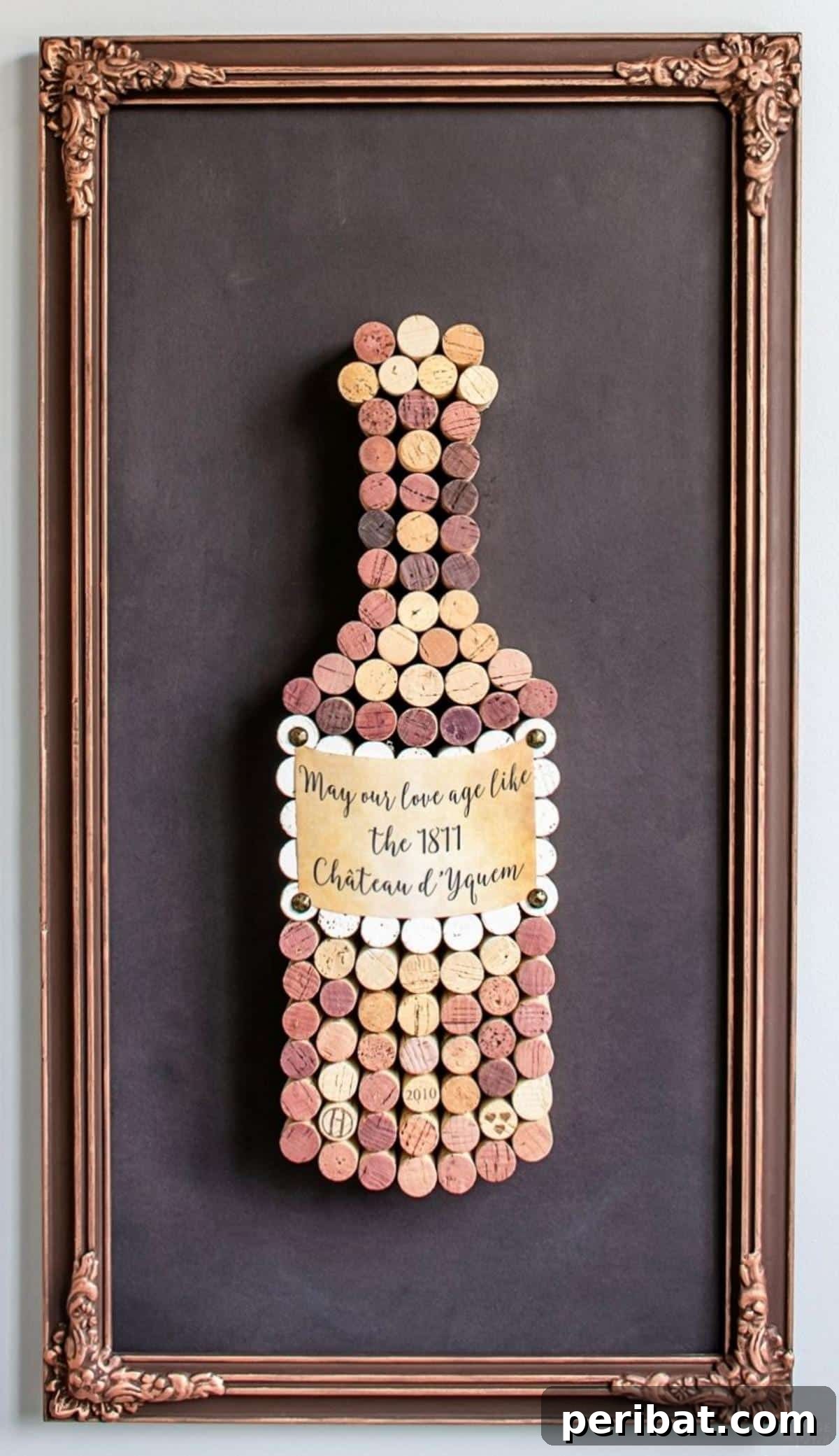 Uncork Your Creativity 50 Wine Cork DIY Projects 45 DIY Cork Art for the Cork Dork, an elaborate art piece made from carefully arranged wine corks, showcasing a passion for wine and creative repurposing.