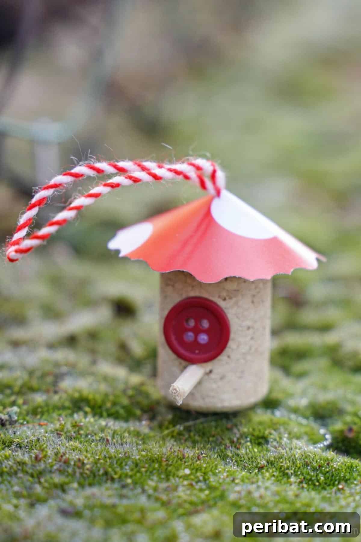 Uncork Your Creativity 50 Wine Cork DIY Projects 6 A miniature wine cork fairy house garden decoration, crafted from several wine corks to form a tiny whimsical house, suitable for indoor or outdoor fairy gardens.