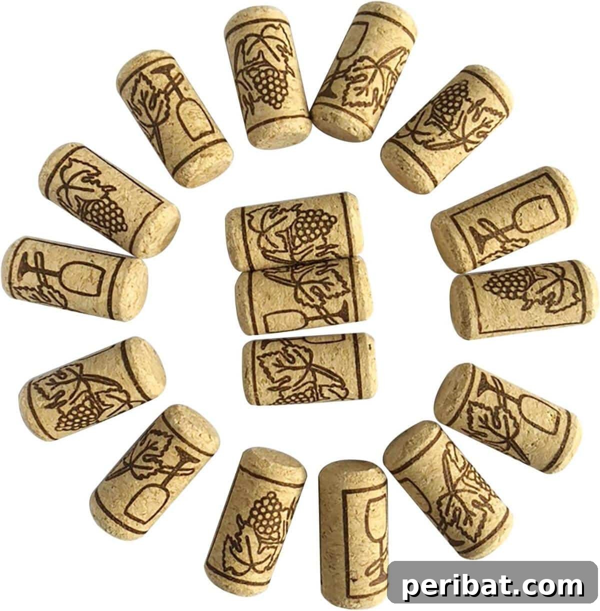 Uncork Your Creativity 50 Wine Cork DIY Projects 51 A pile of natural wine corks, highlighting their pure cork material, suitable for sealing homemade wine bottles or for various DIY craft projects.
