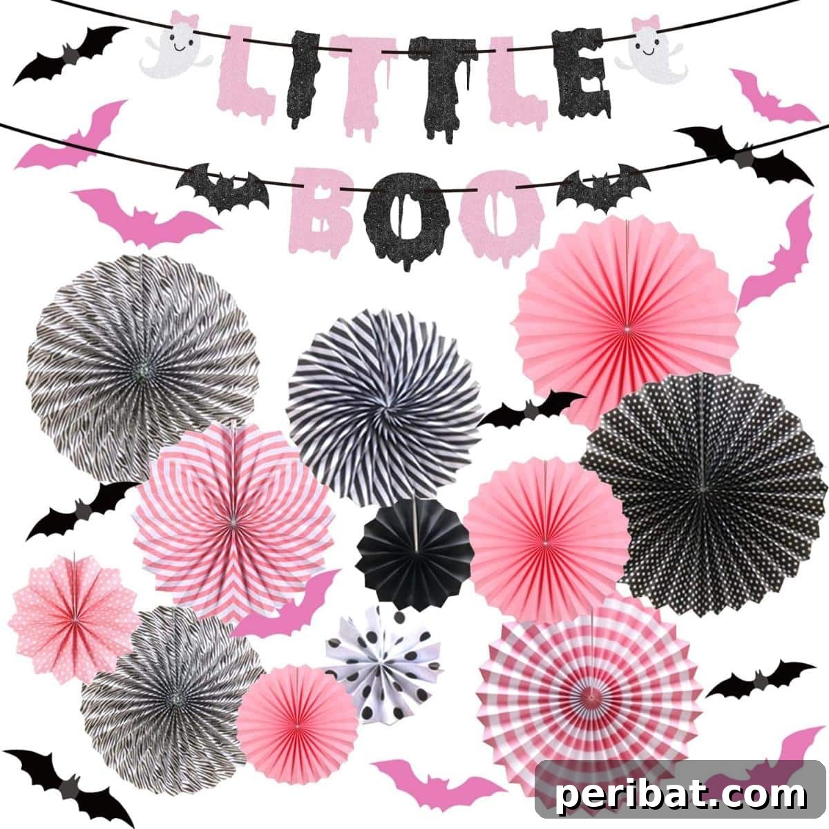 24 Creative DIY Paper Fan Projects 15 A kit for DIY paper fan decorations, specifically designed for Thanksgiving and Halloween themes, offering reusable and versatile decor.