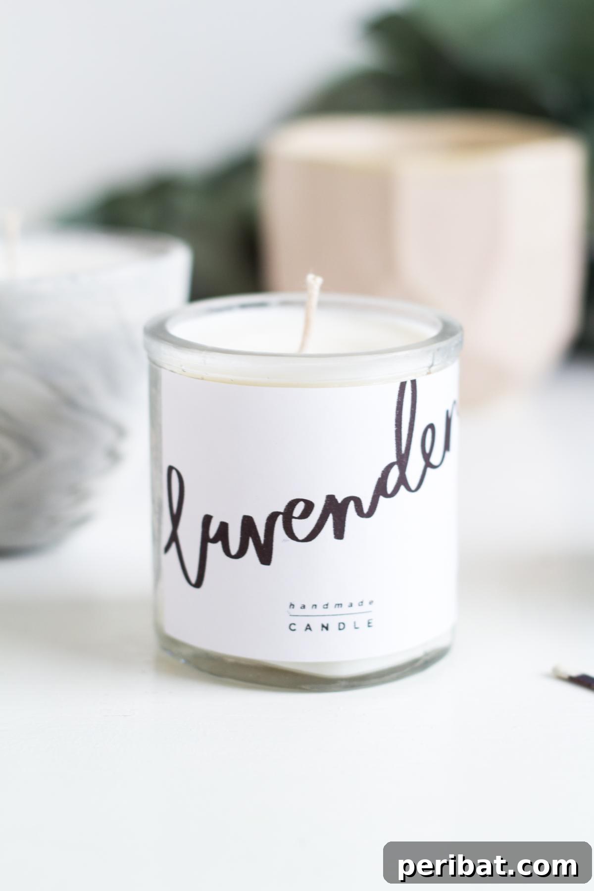 20 Stunning DIY Candle Label Designs to Personalize Your Creations 11 DIY custom candle label.
