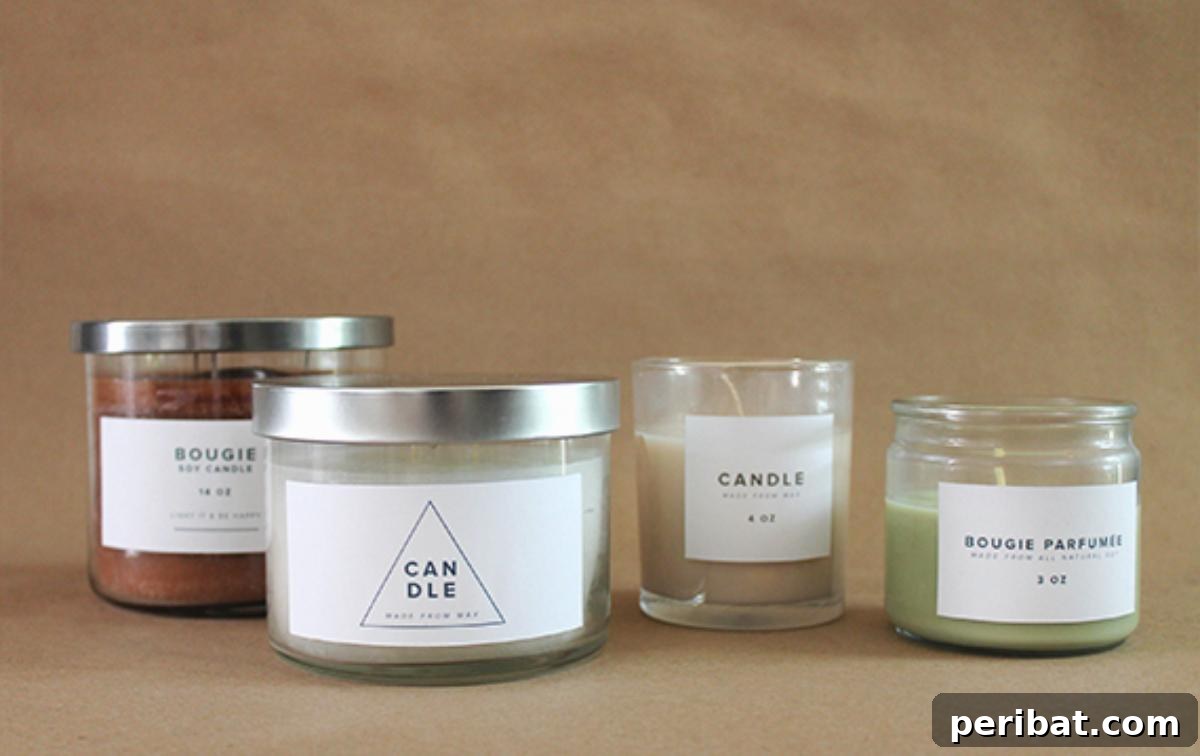 20 Stunning DIY Candle Label Designs to Personalize Your Creations 5 DIY Drugstore Candle Makeover (With Printable Labels)