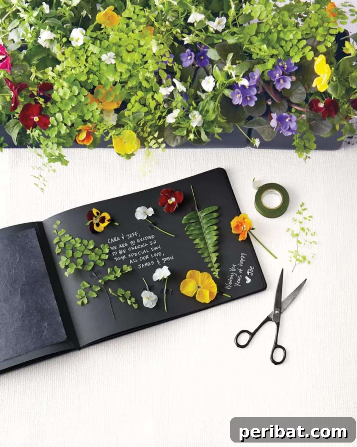 35 Creative DIY Wedding Guest Book Keepsakes 13 DIY Pressed-Flowers Guest Book
