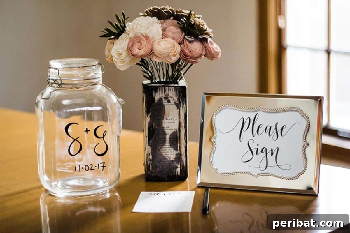 35 Creative DIY Wedding Guest Book Keepsakes 16 DIY Wedding Guest Book Alternative – Advice Jar
