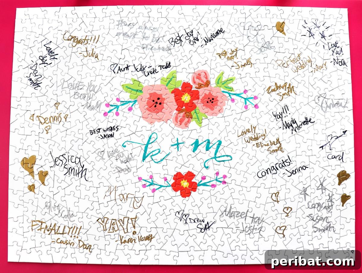 35 Creative DIY Wedding Guest Book Keepsakes 23 DIY Jigsaw Puzzle Wedding Guestbook