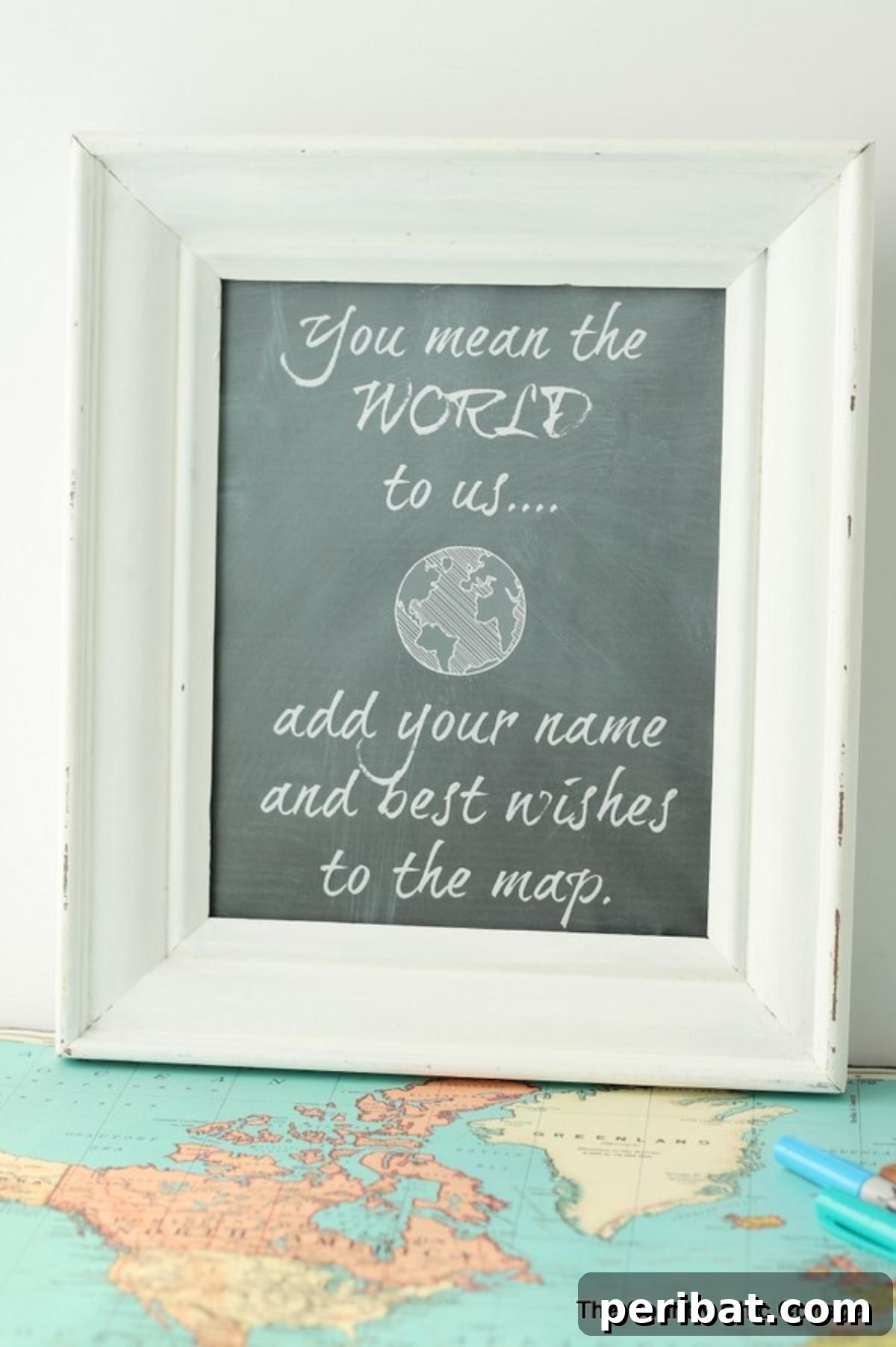 35 Creative DIY Wedding Guest Book Keepsakes 6 DIY Map Wedding Guest Book