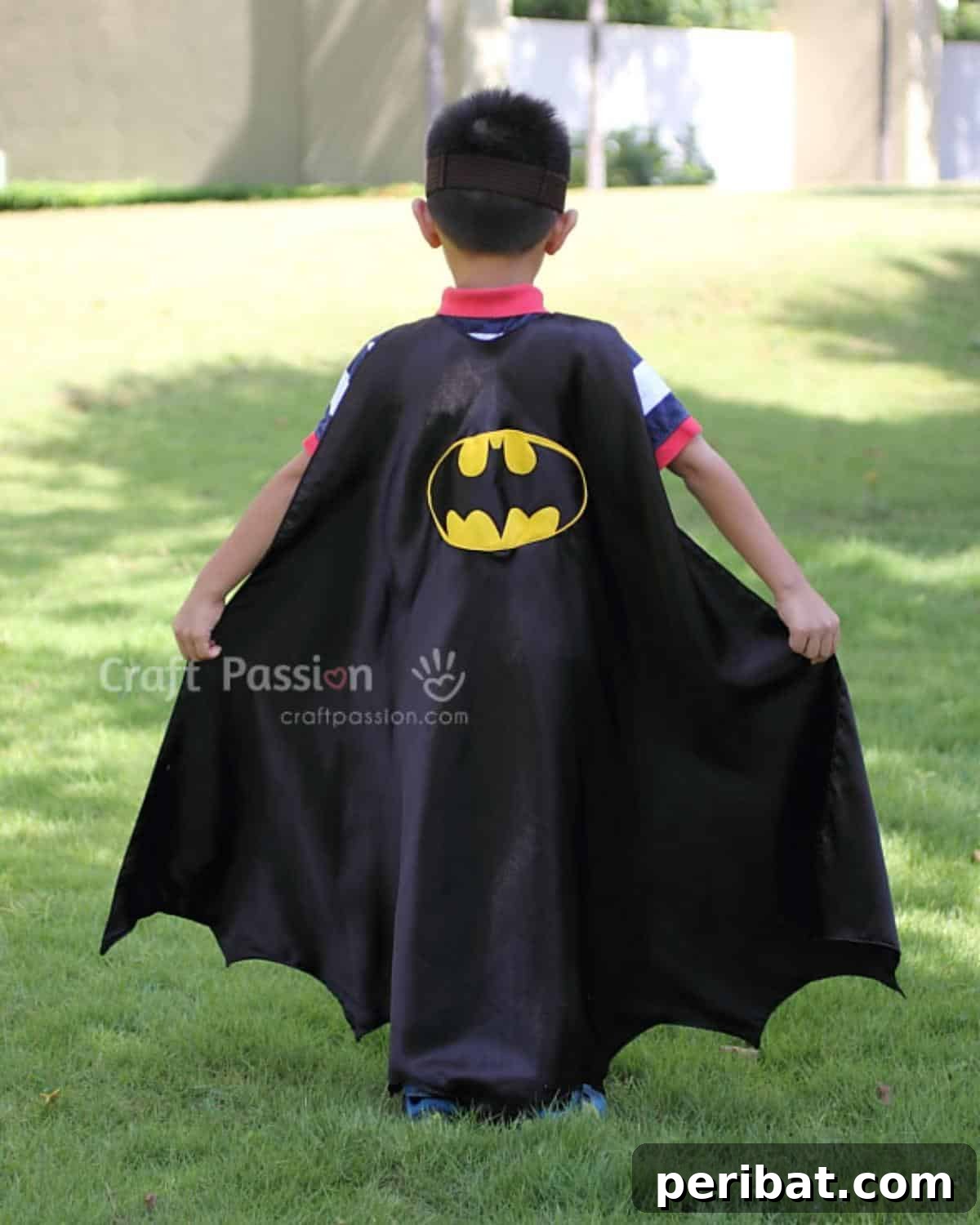 Enchanting Stitches: 20 Magical Sewing Designs 15 Batman Superhero Cape, featuring the winged design.