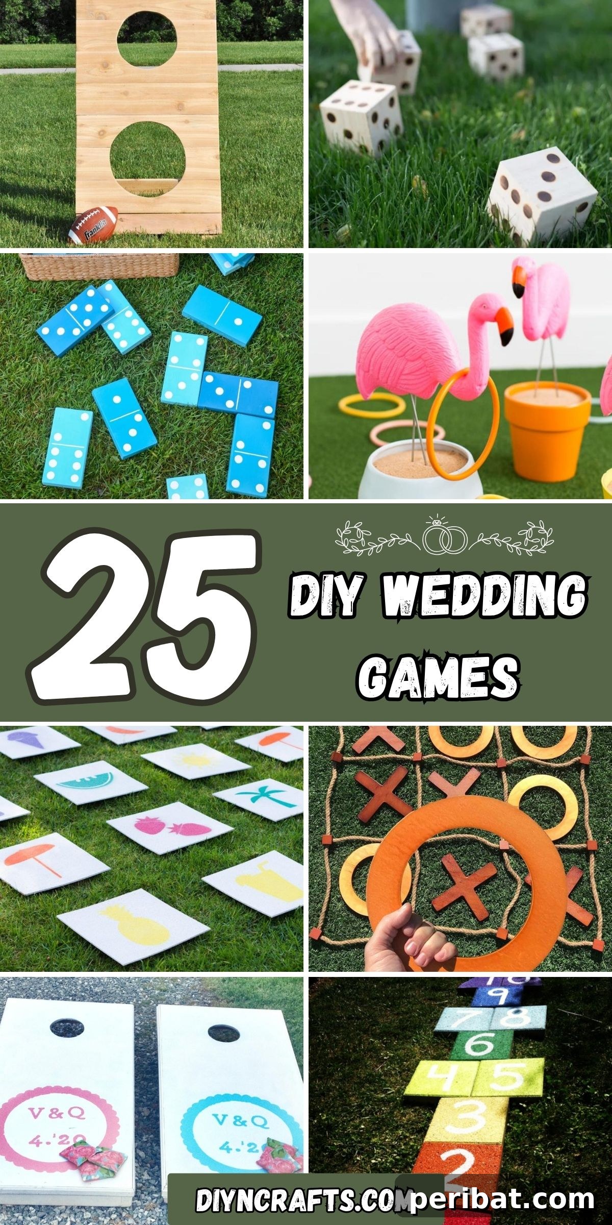 Handmade Wedding Games Your Guests Will Love 2 25 DIY Wedding Games collage.